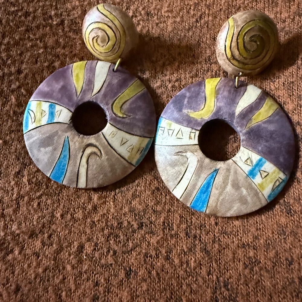 Artistic Multicolor Earrings